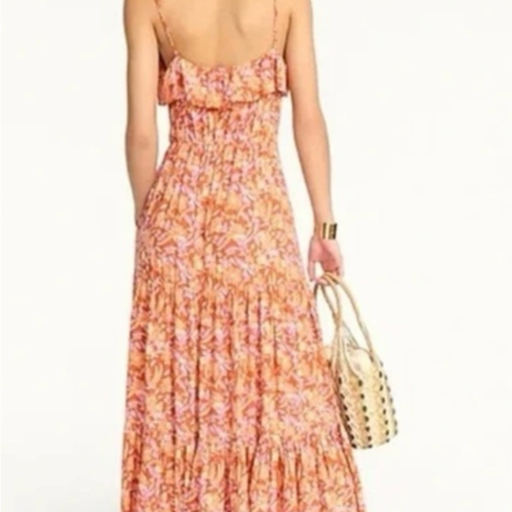 J. Crew Orange Floral Maxi Dress - Picture 4 of 12